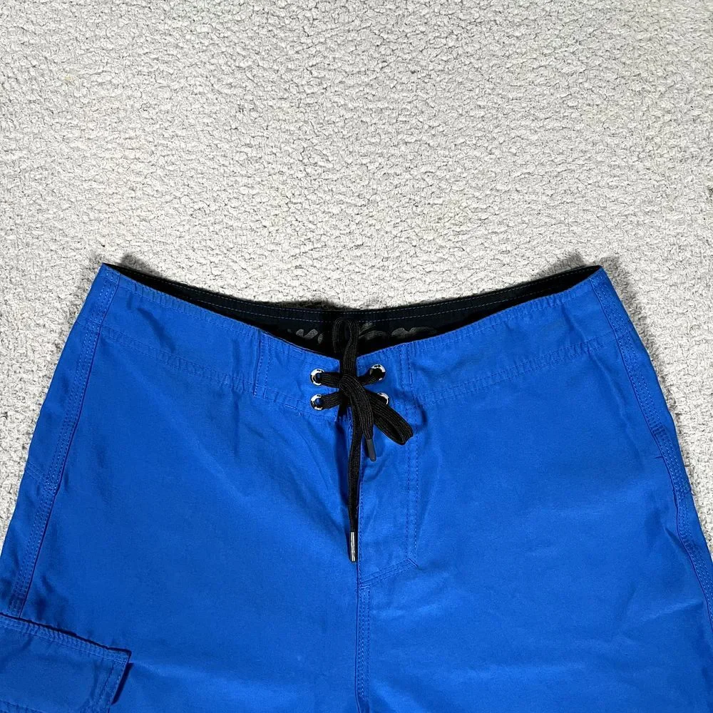 Nike 6.0 Shorts Mens 29 Blue Lightweight Swim Beach Surf Boardshorts Pocket Logo